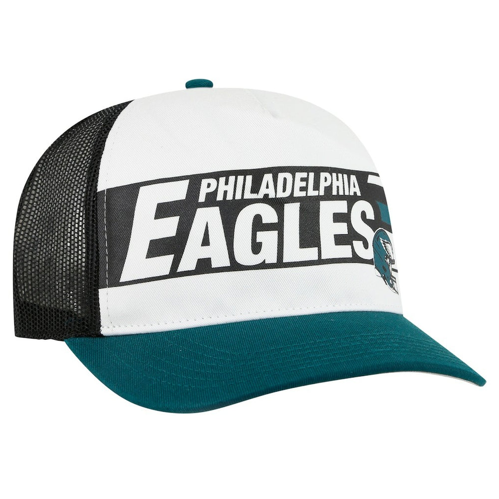 Philadelphia Eagles '47 Stack Line Hitch Trucker Adjustable Hat - White/Midnight Green cheap
