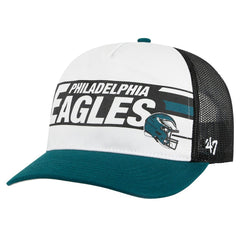 Philadelphia Eagles '47 Stack Line Hitch Trucker Adjustable Hat - White/Midnight Green cheap