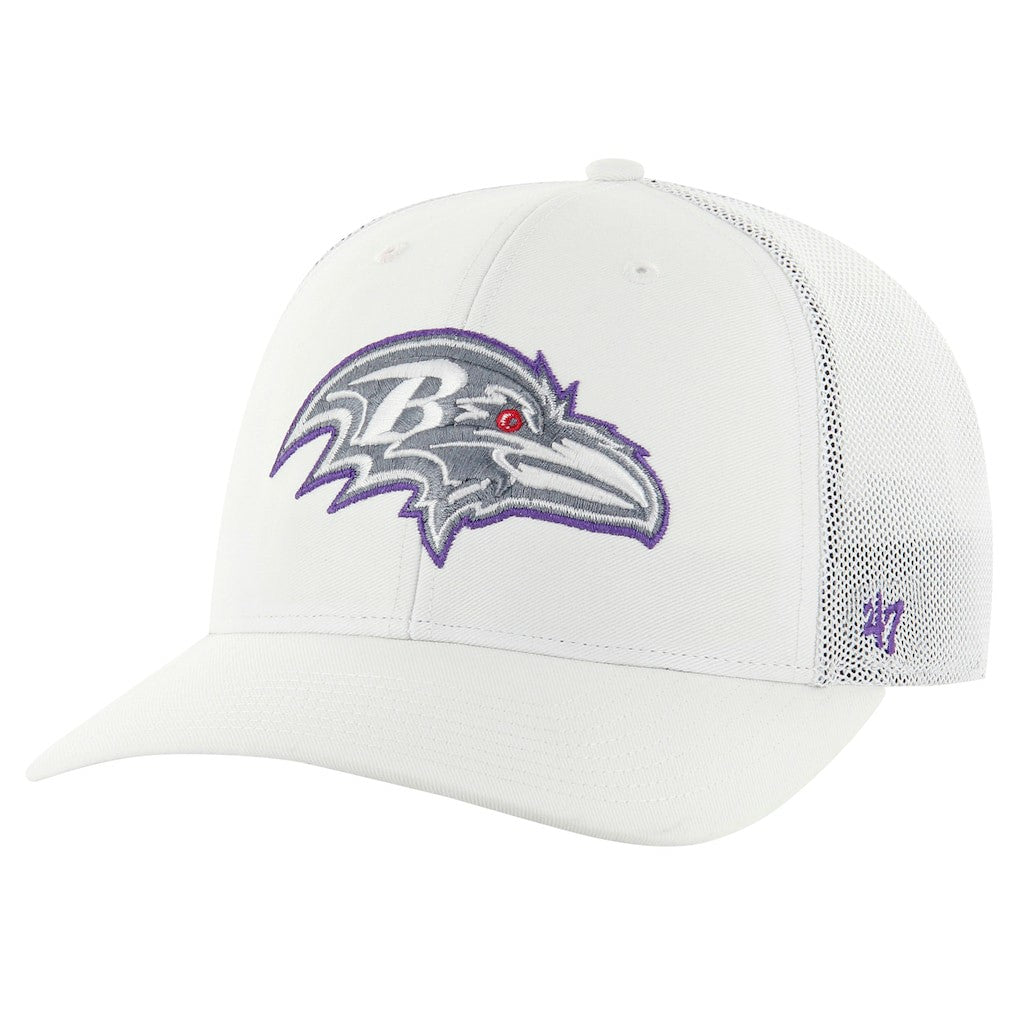 Baltimore Ravens '47 Snowball Trophy Stretch Fit Hat - White for sale