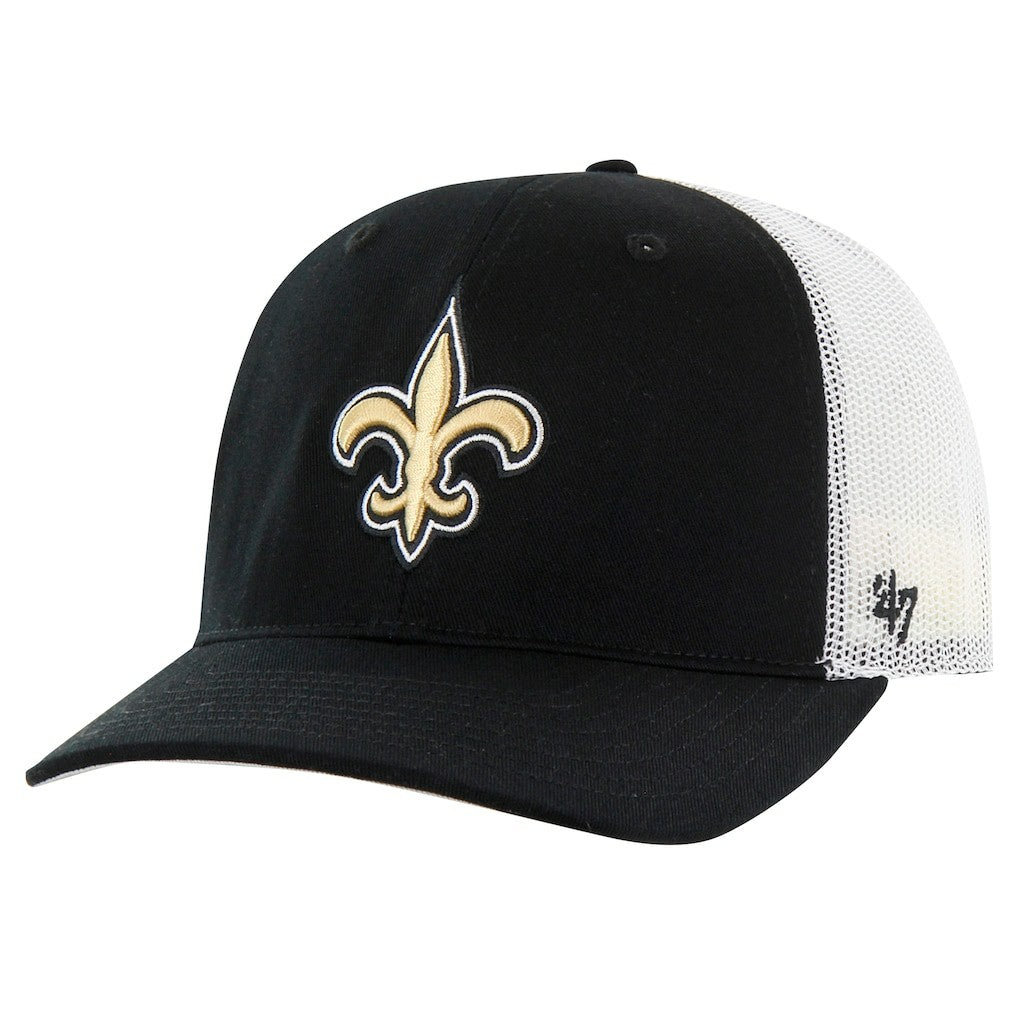 New Orleans Saints '47 Team Unstructured Trucker Adjustable Hat - Black/White cheap