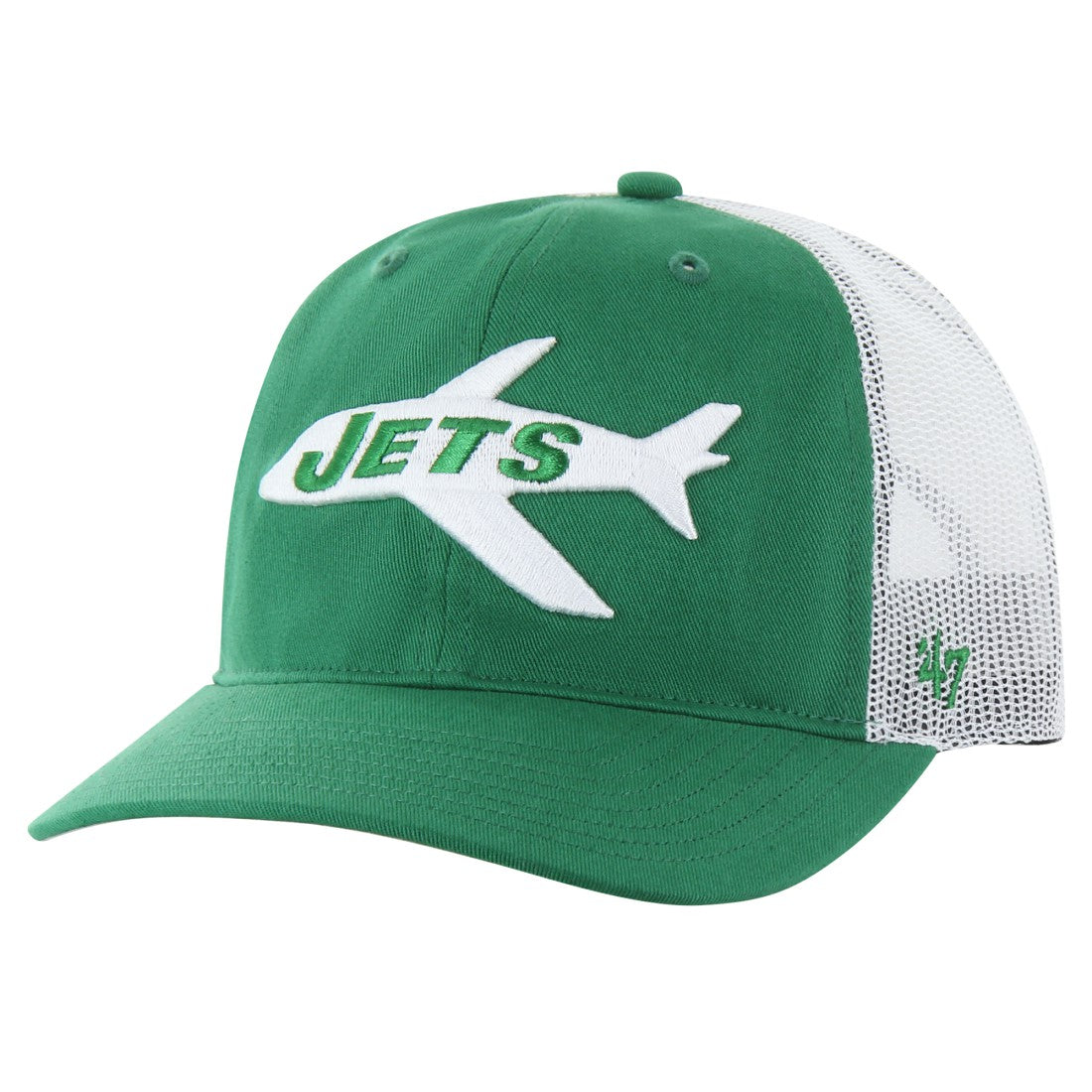 New York Jets '47 Team Unstructured Trucker Adjustable Hat - Kelly Green/White outlet
