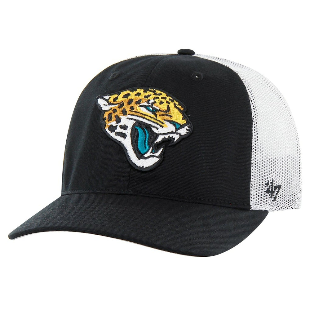 Jacksonville Jaguars '47 Team Unstructured Trucker Adjustable Hat - Black/White cheap