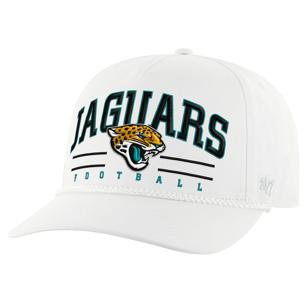 Jacksonville Jaguars '47 Roscoe Hitch Rope Adjustable Hat - White on sale