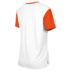 Cincinnati Bengals New Era Women's 3rd Down T-Shirt - White/Orange sale