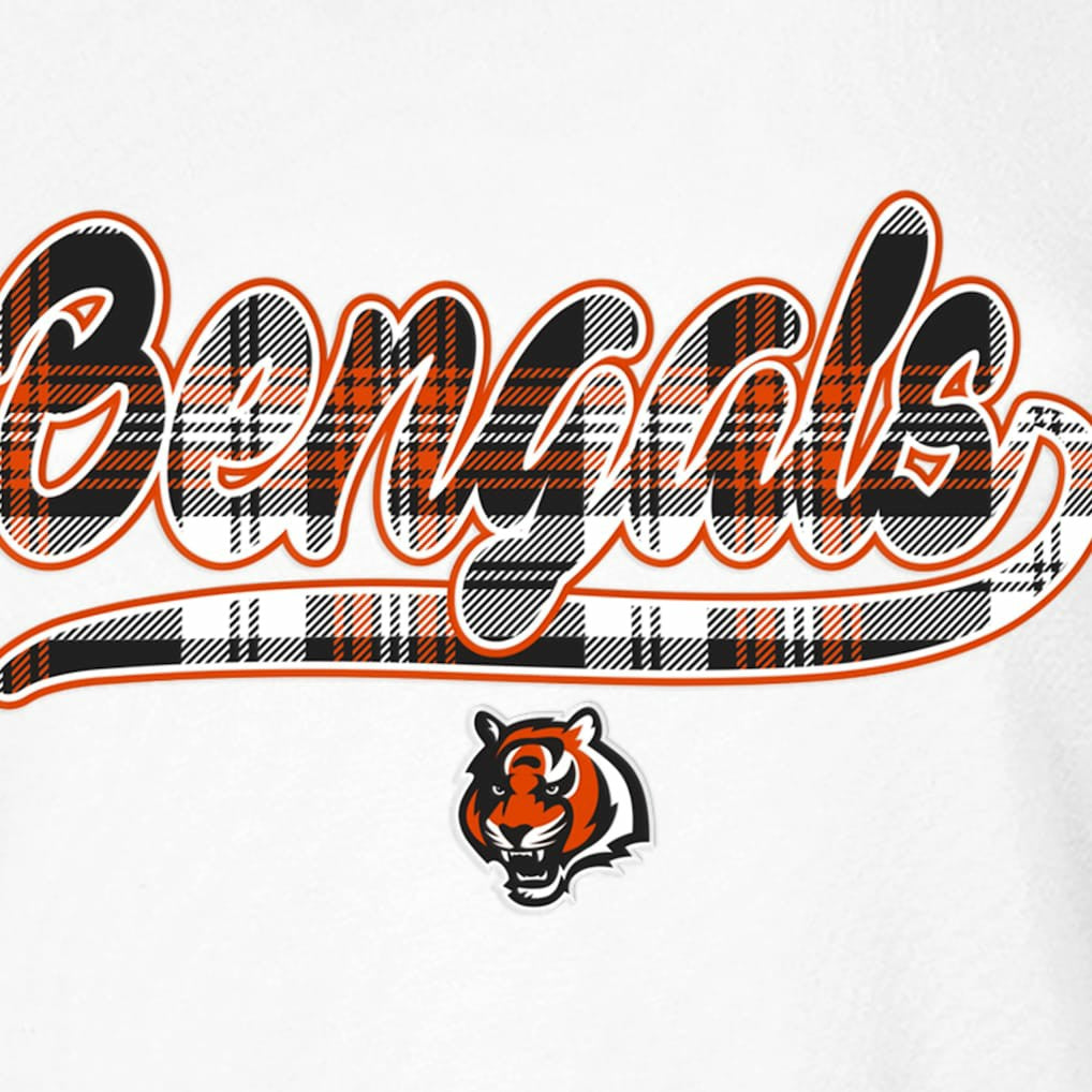 Cincinnati Bengals New Era Women's 3rd Down T-Shirt - White/Orange sale
