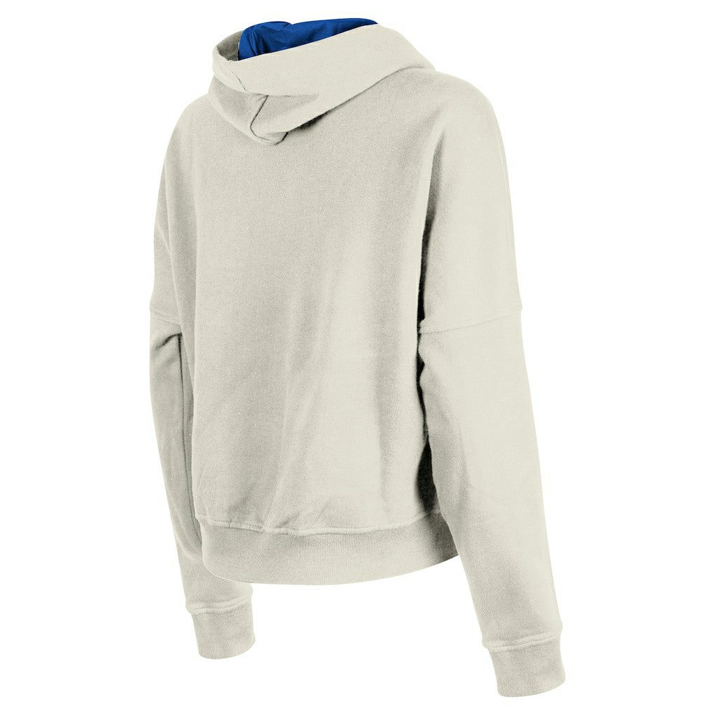 Denver Broncos New Era Women's 3rd Down Historic Pullover Hoodie - Cream outlet
