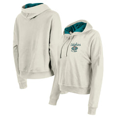 Miami Dolphins New Era Women's 3rd Down Historic Pullover Hoodie - Cream outlet