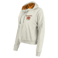 Tampa Bay Buccaneers New Era Women's 3rd Down Historic Pullover Hoodie - Cream on sale