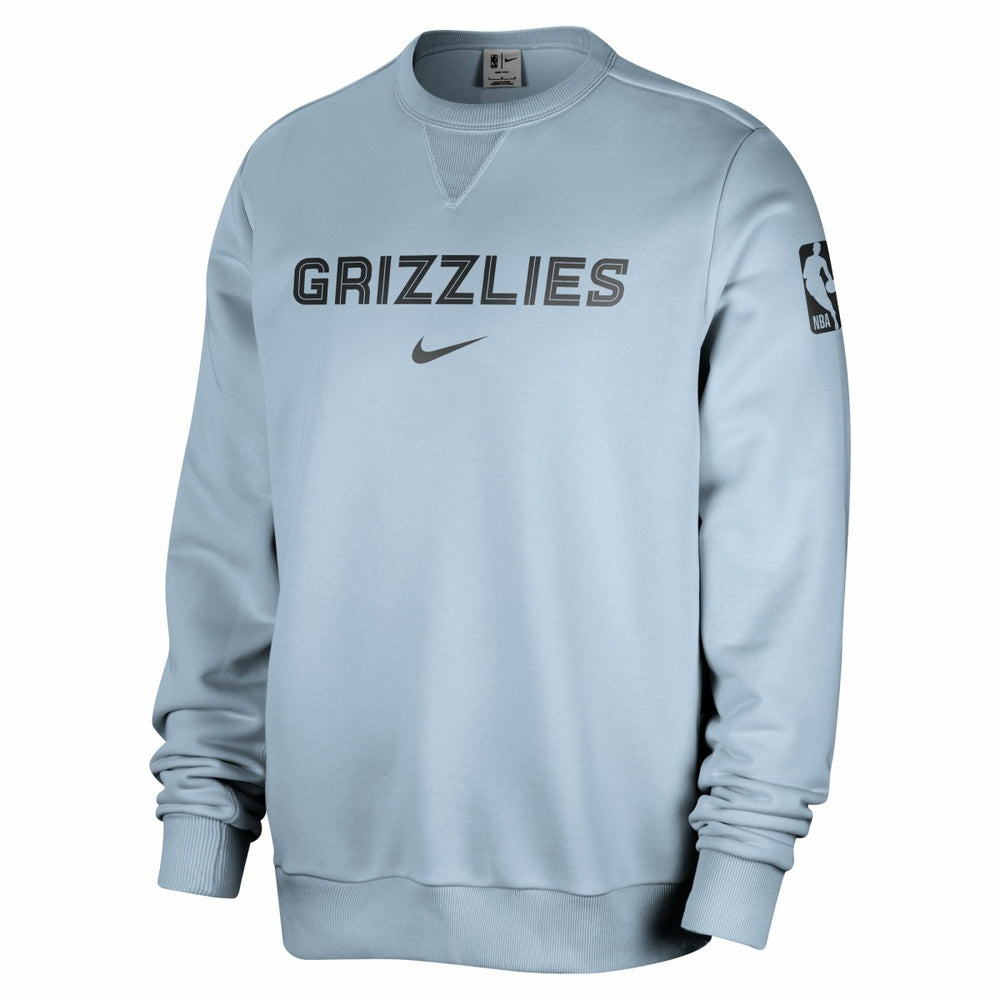 Memphis Grizzlies Courtside Standard Issue Performance Pullover Sweatshirt - Light Blue cheap
