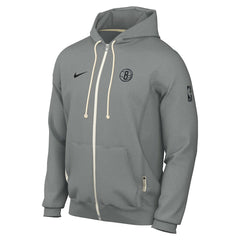 Brooklyn Nets Authentic Standard Issue Full-Zip Hoodie Jacket - Gray on sale