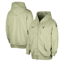 Milwaukee Bucks Authentic Standard Issue Full-Zip Hoodie Jacket - Green discount