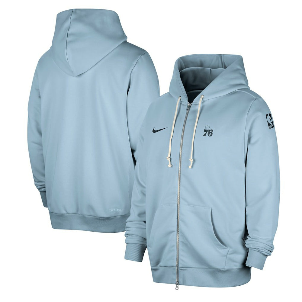Philadelphia 76ers Authentic Standard Issue Full-Zip Hoodie Jacket - Light Blue outlet