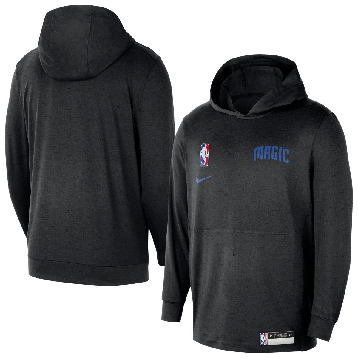 Orlando Magic 2024/25 On-Court Authentic Practice Yoga Restore Lightweight Pullover Hoodie - Black shop