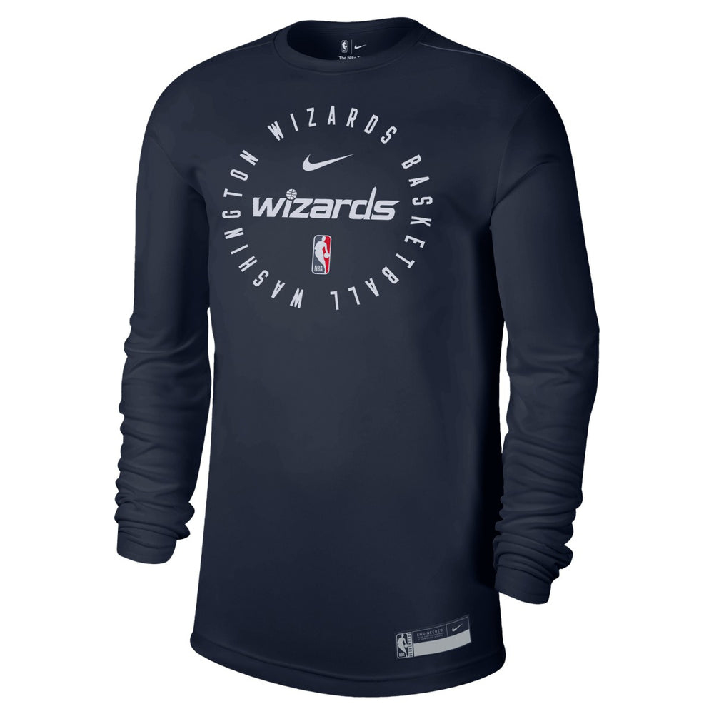 Washington Wizards 2024/25 Legend On-Court Practice Long Sleeve T-Shirt - Navy sale