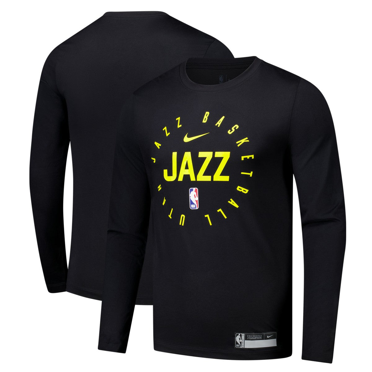 Utah Jazz 2024/25 Legend On-Court Practice Long Sleeve T-Shirt - Black cheap