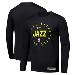 Utah Jazz 2024/25 Legend On-Court Practice Long Sleeve T-Shirt - Black cheap