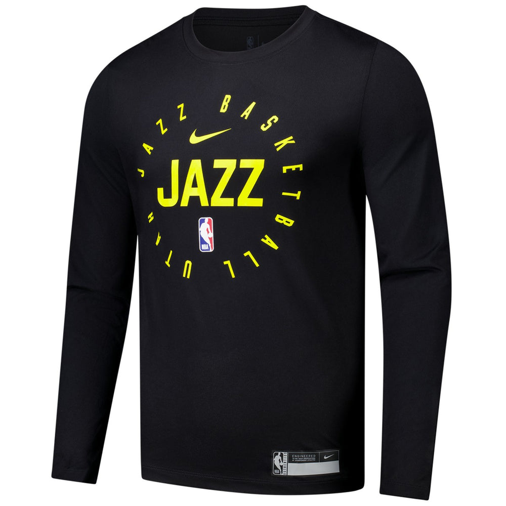 Utah Jazz 2024/25 Legend On-Court Practice Long Sleeve T-Shirt - Black cheap