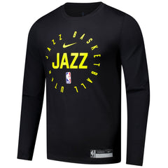Utah Jazz 2024/25 Legend On-Court Practice Long Sleeve T-Shirt - Black cheap