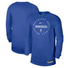 Dallas Mavericks 2024/25 Legend On-Court Practice Long Sleeve T-Shirt sale - Blue cheap