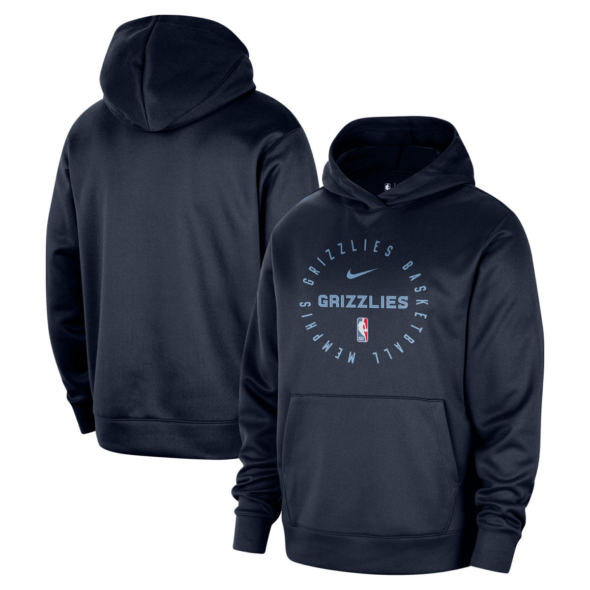 Memphis Grizzlies 2024/25 Spotlight On-Court Practice Performance Pullover Hoodie - Navy sale