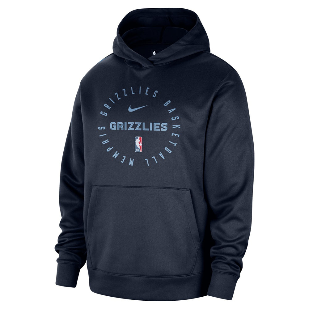 Memphis Grizzlies 2024/25 Spotlight On-Court Practice Performance Pullover Hoodie - Navy sale