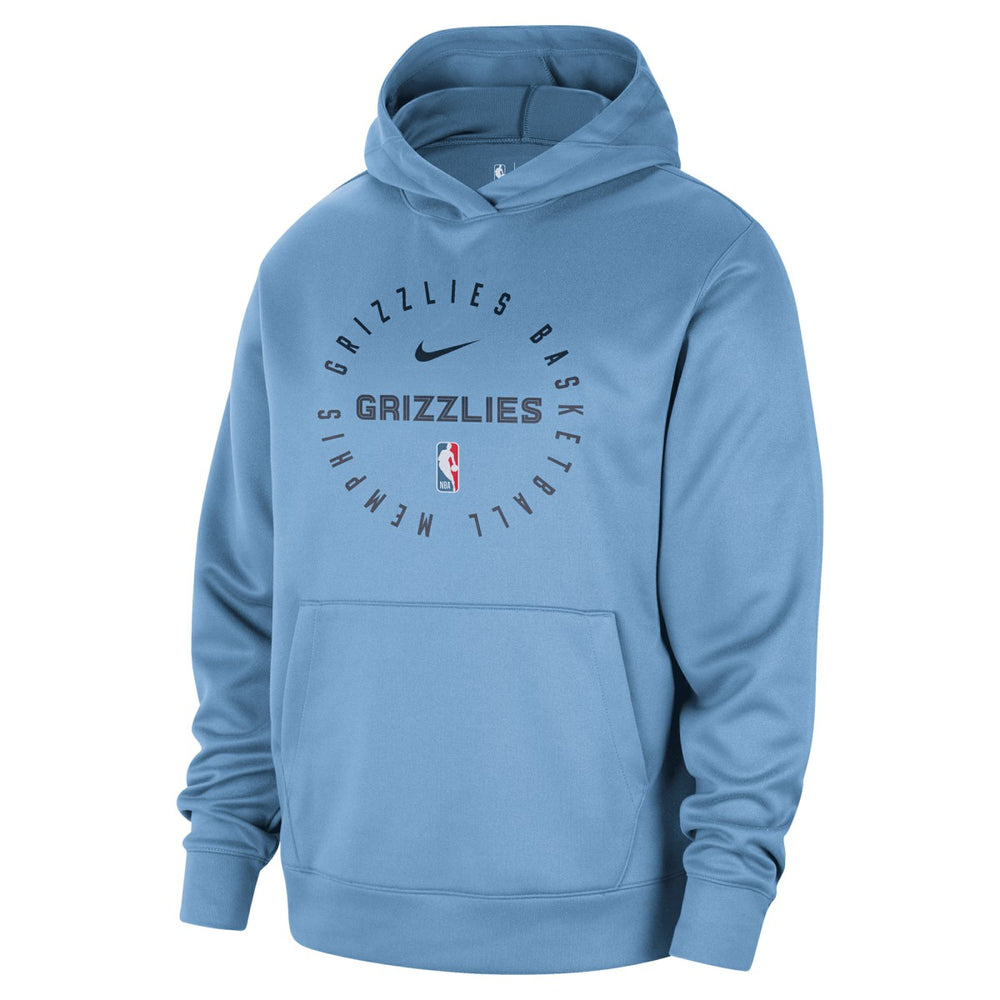 Memphis Grizzlies 2024/25 Spotlight On-Court Practice Performance Pullover Hoodie - Light Blue cheap