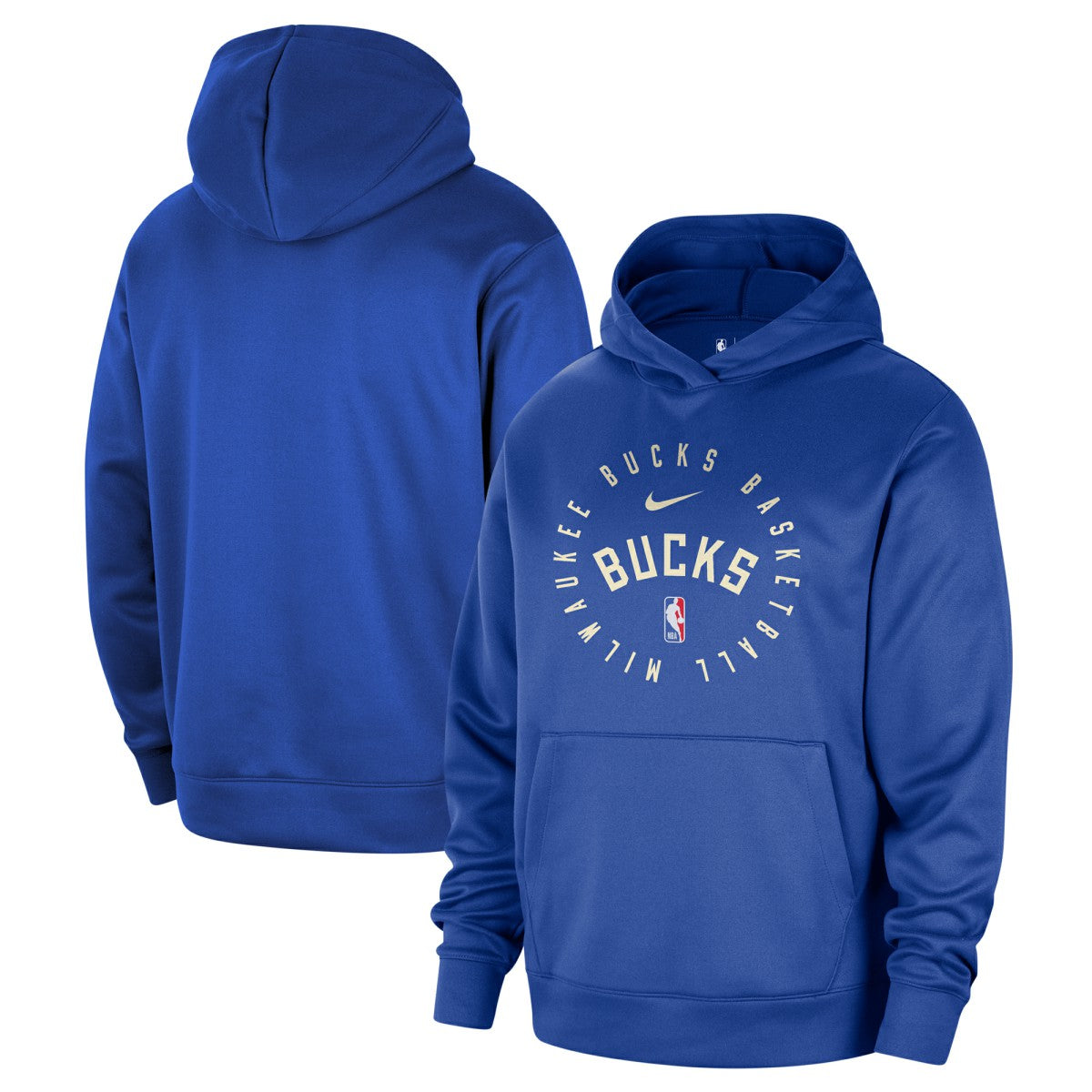 Milwaukee Bucks 2024/25 Spotlight On-Court Practice Performance Pullover Hoodie - Royal cheap