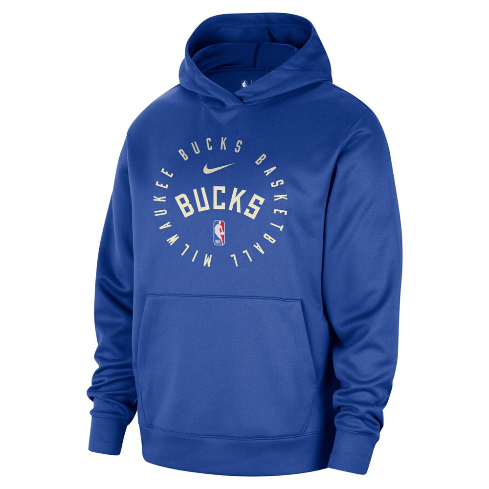 Milwaukee Bucks 2024/25 Spotlight On-Court Practice Performance Pullover Hoodie - Royal cheap