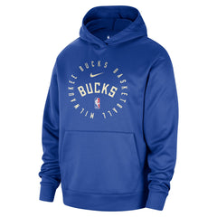 Milwaukee Bucks 2024/25 Spotlight On-Court Practice Performance Pullover Hoodie - Royal cheap