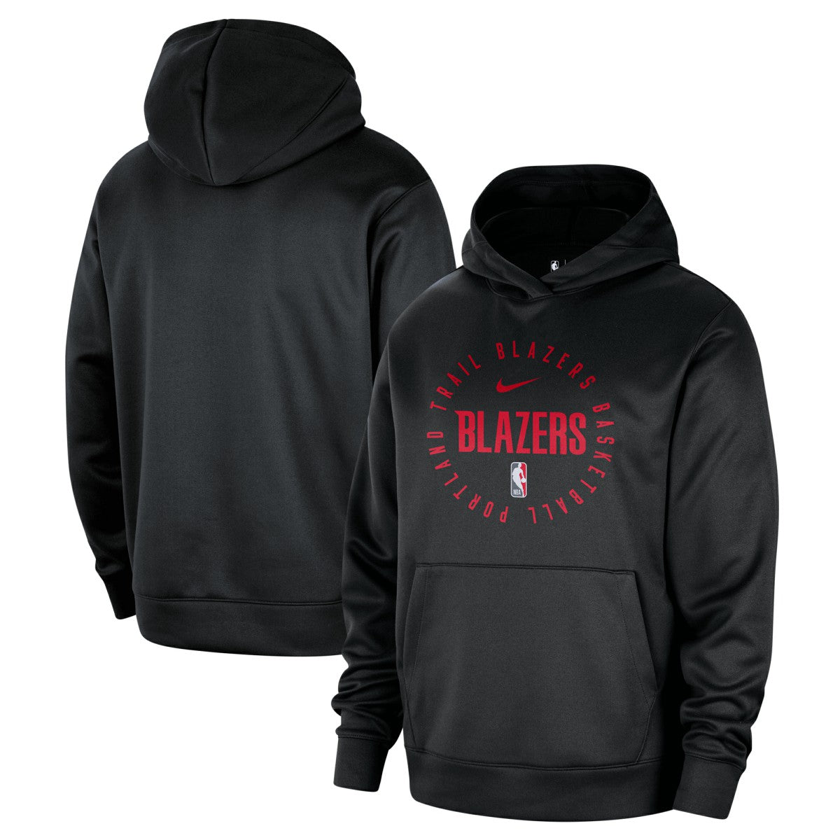 Portland Trail Blazers 2024/25 Spotlight On-Court Practice Performance Pullover Hoodie - Black cheap