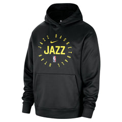 Utah Jazz 2024/25 Spotlight On-Court Practice Performance Pullover Hoodie - Black for sale