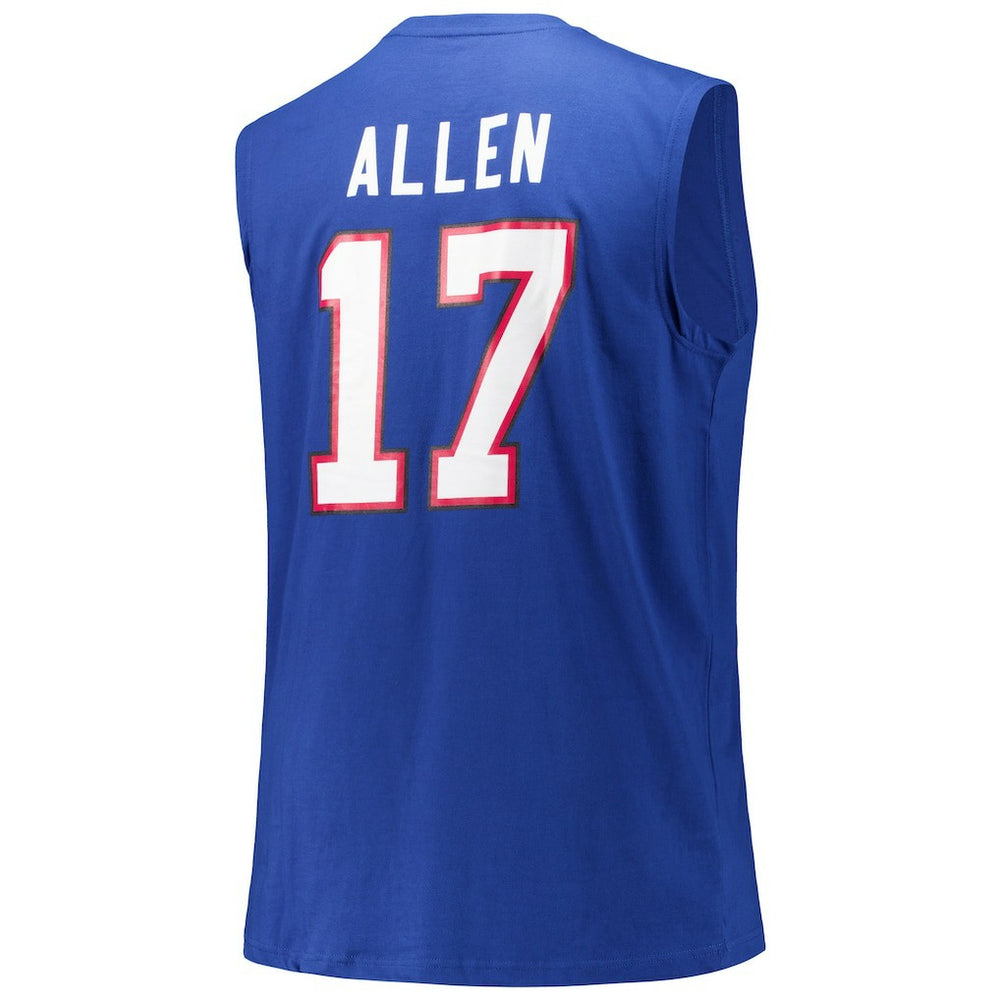 Josh Allen Buffalo Bills Big & Tall Muscle Tank Top - Royal on sale