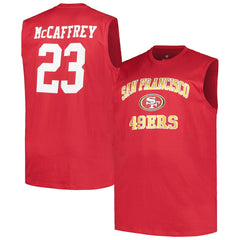 Christian McCaffrey San Francisco 49ers Big & Tall Muscle Tank Top - Scarlet outlet