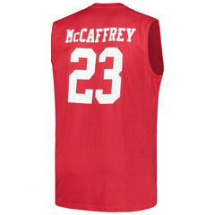 Christian McCaffrey San Francisco 49ers Big & Tall Muscle Tank Top - Scarlet outlet