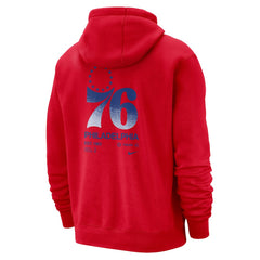 Philadelphia 76ers Courtside Club Pullover Hoodie - Red discount