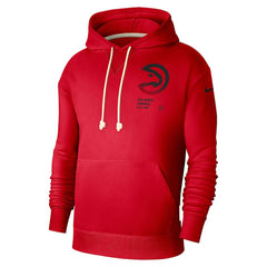 Atlanta Hawks Courtside Standard Issue Premium Performance Pullover Hoodie - Red on sale