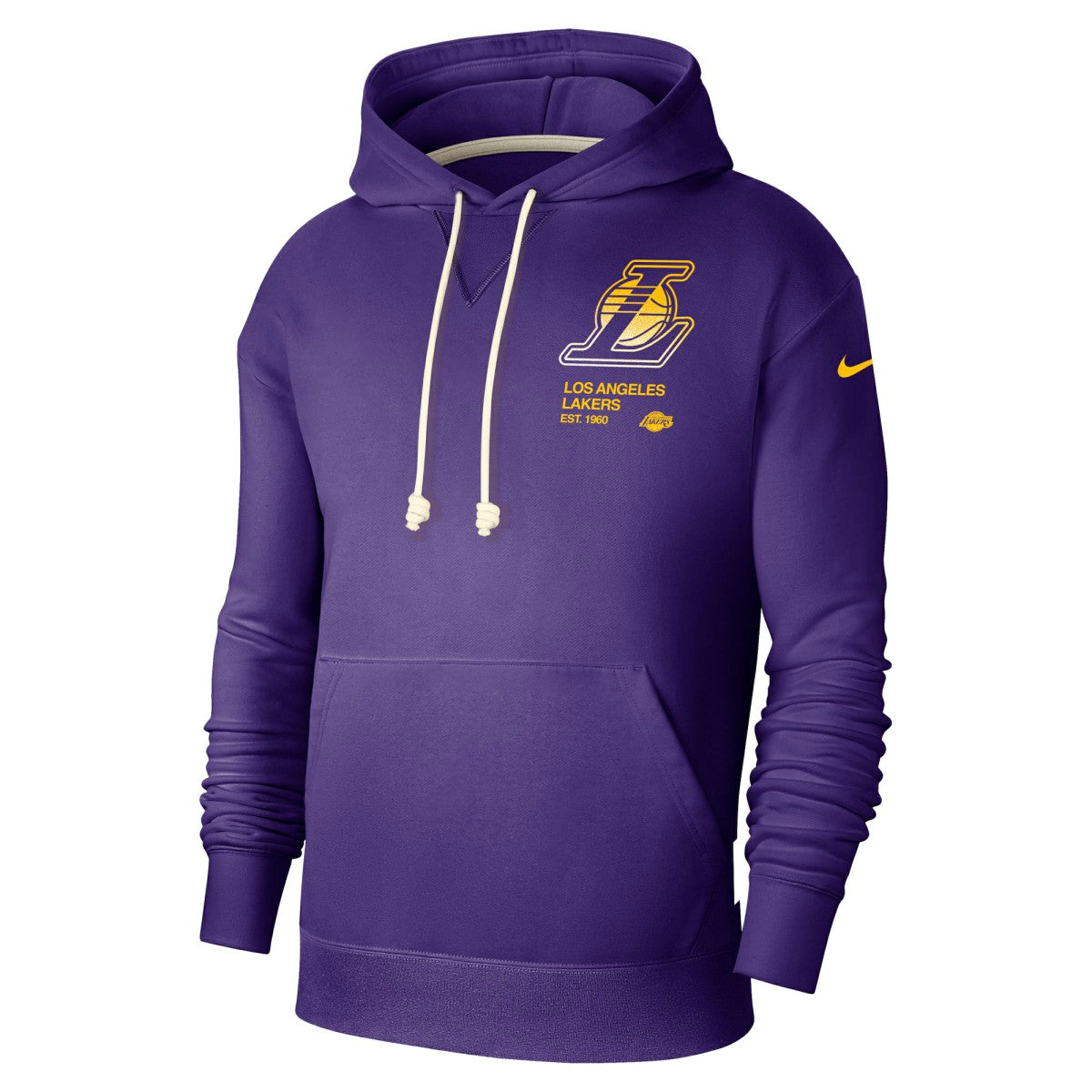 Los Angeles Lakers Courtside Standard Issue Premium Performance Pullover Hoodie - Purple for sale