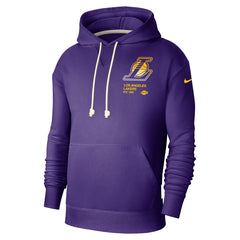 Los Angeles Lakers Courtside Standard Issue Premium Performance Pullover Hoodie - Purple for sale