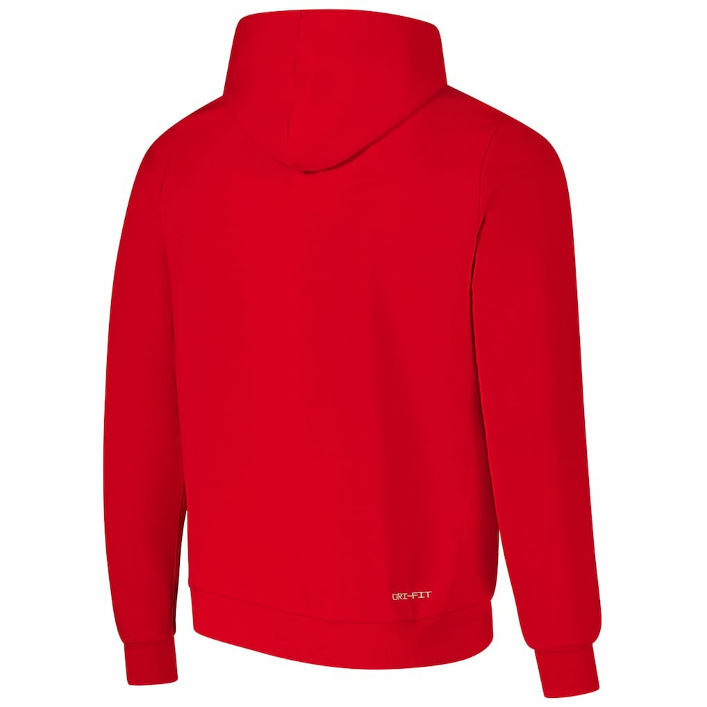 Chicago Bulls Courtside Standard Issue Premium Performance Pullover Hoodie - Red online