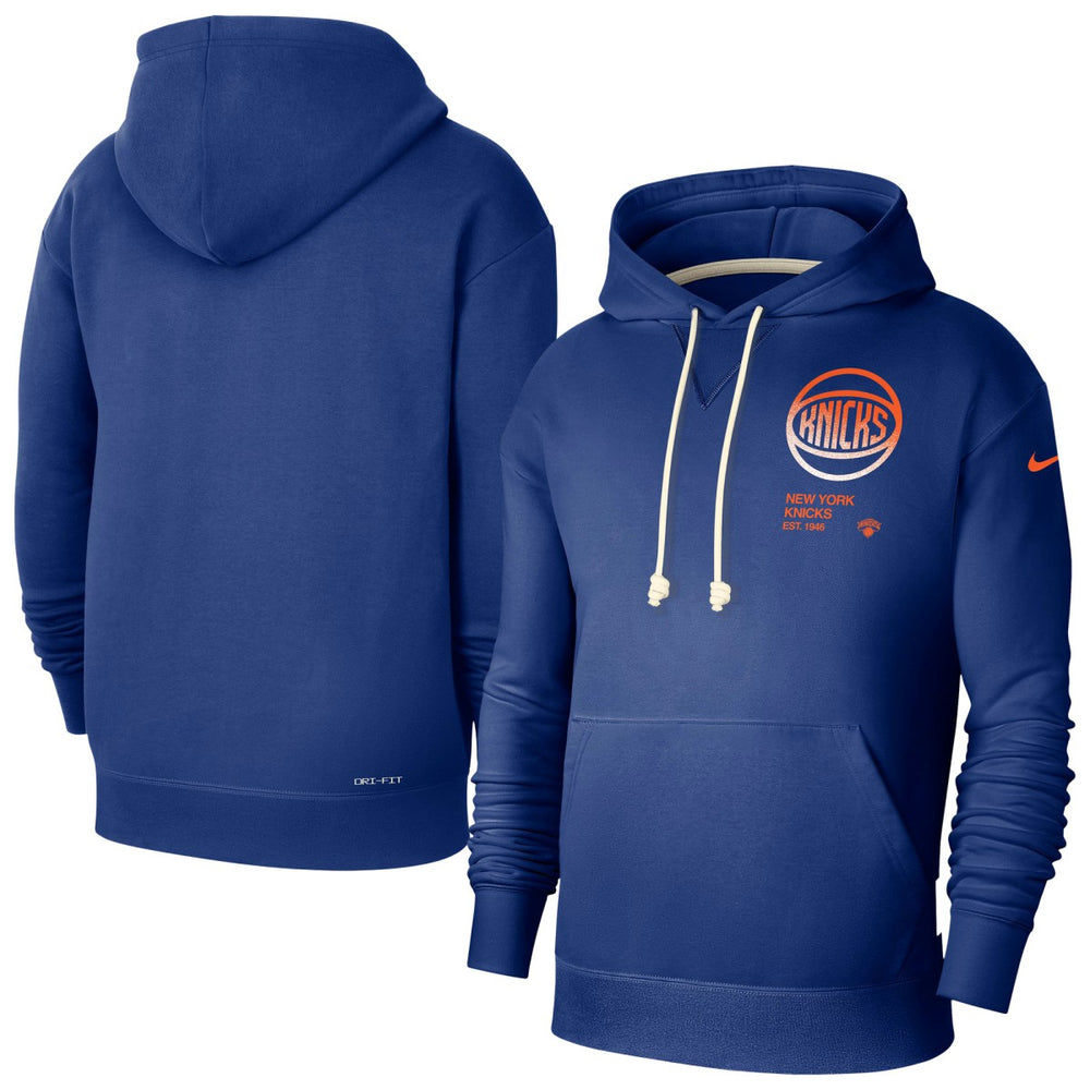 New York Knicks Courtside Standard Issue Premium Performance Pullover Hoodie - Blue on sale