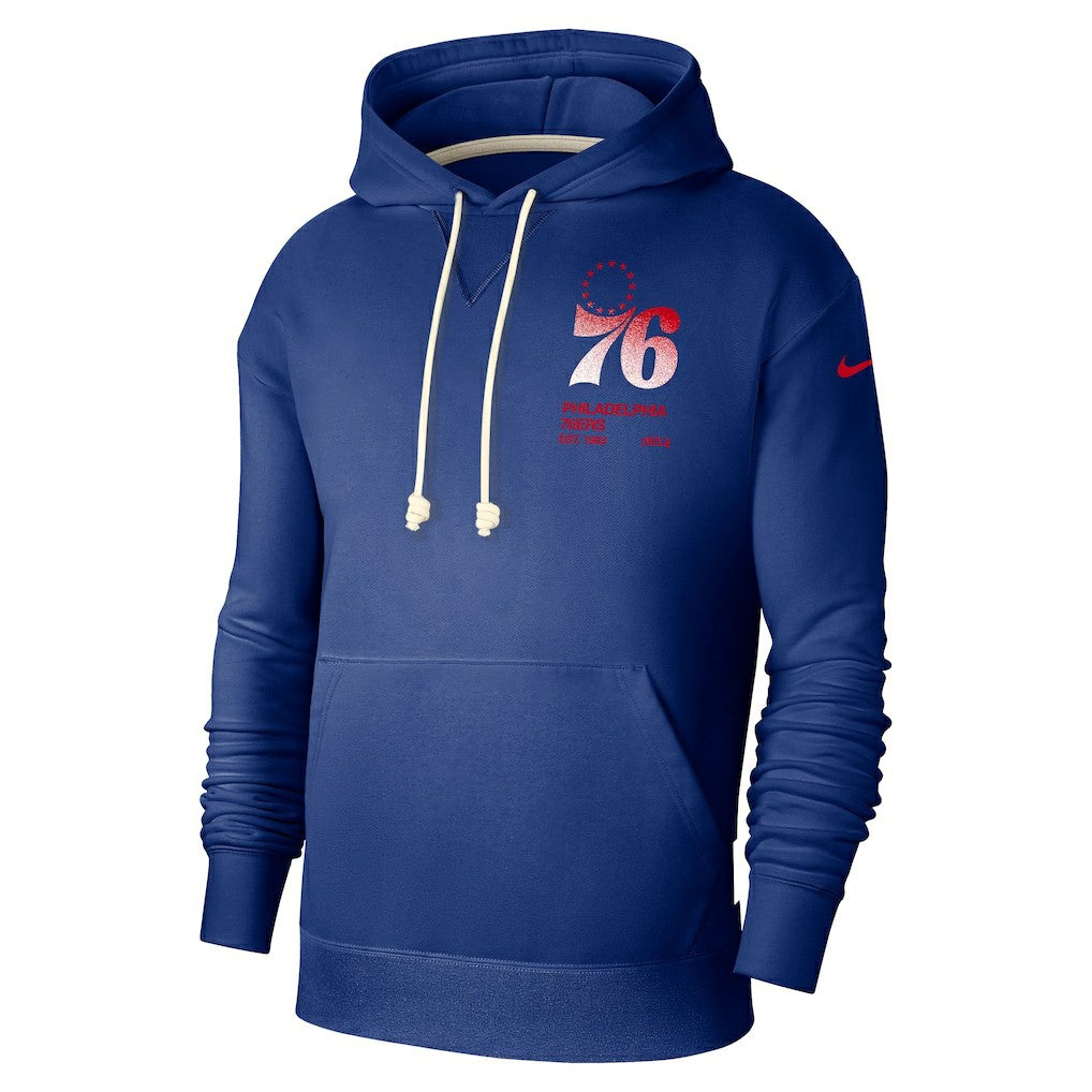 Philadelphia 76ers Courtside Standard Issue Premium Performance Pullover Hoodie - Royal cheap