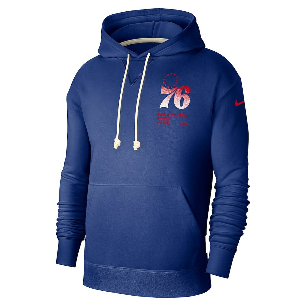 Philadelphia 76ers Courtside Standard Issue Premium Performance Pullover Hoodie - Royal cheap