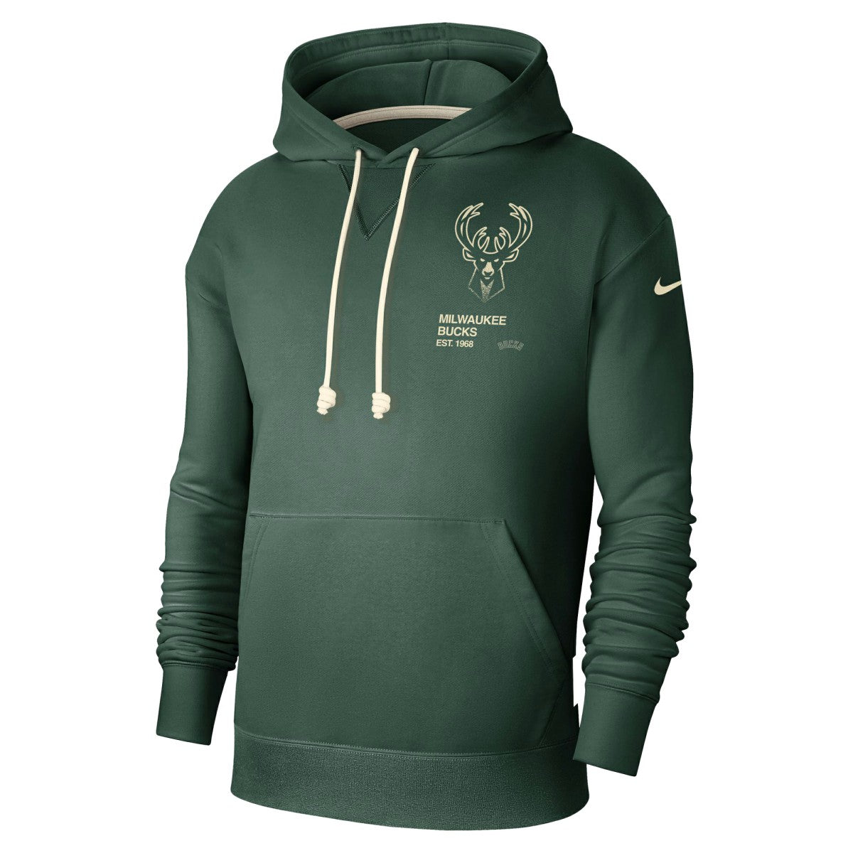 Milwaukee Bucks Courtside Standard Issue Premium Performance Pullover Hoodie - Hunter Green on sale