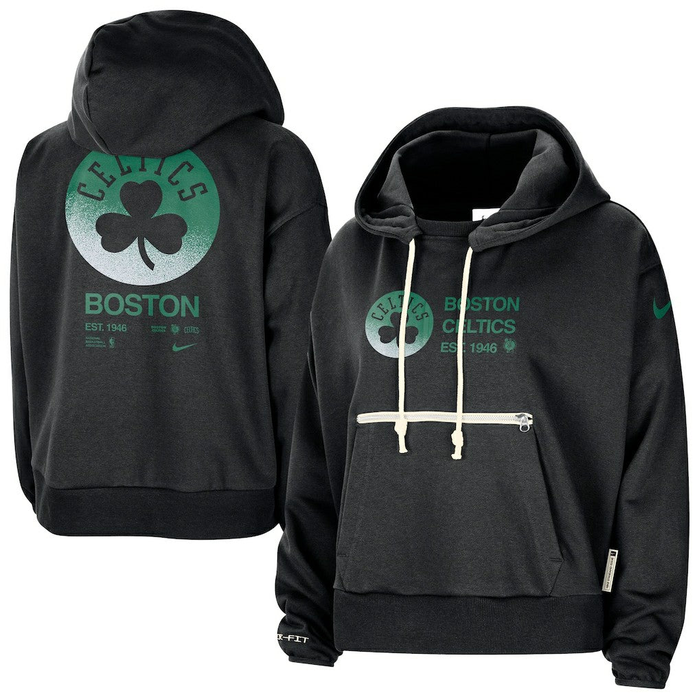Boston Celtics Women's Courtside Standard Issue Performance Pullover Hoodie - Black online