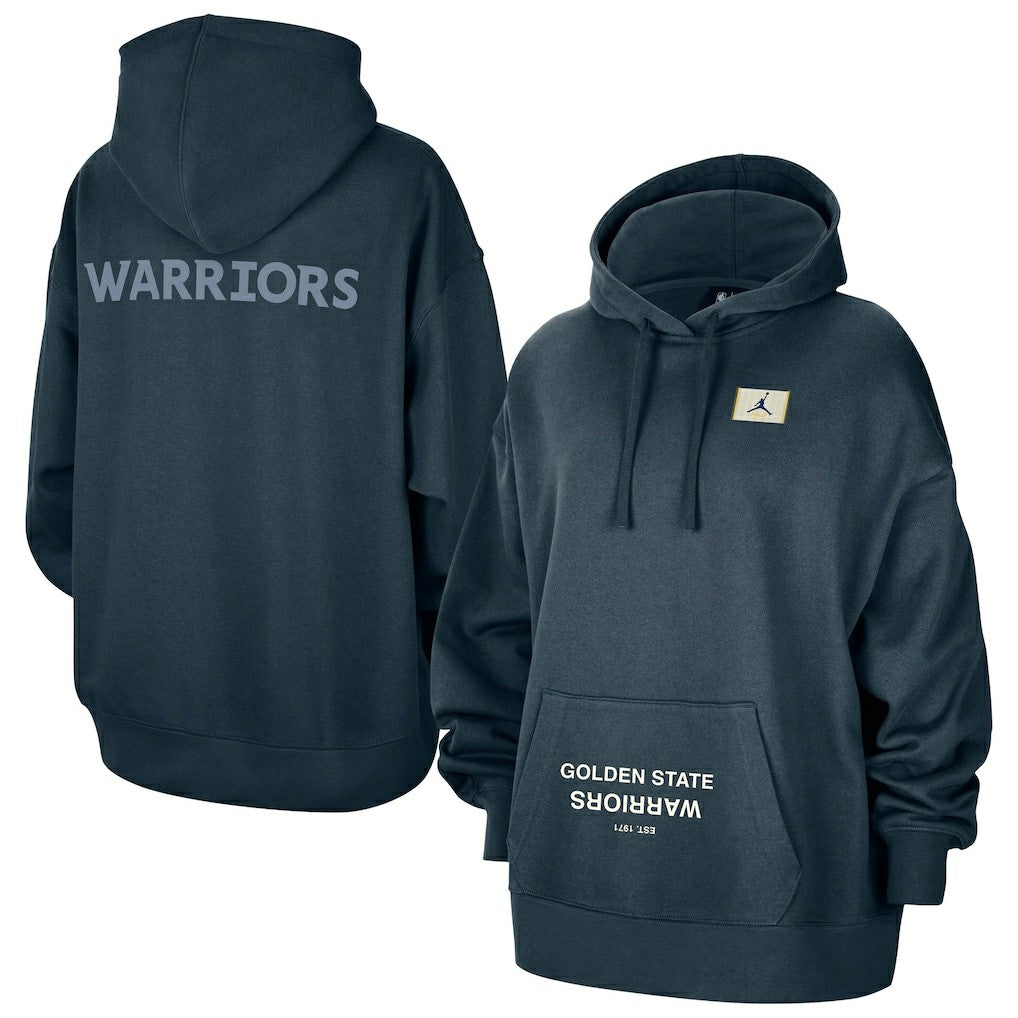 Golden State Warriors Jordan Brand Women's Courtside Statement Edition Oversize Pullover Hoodie sale - Navy cheap