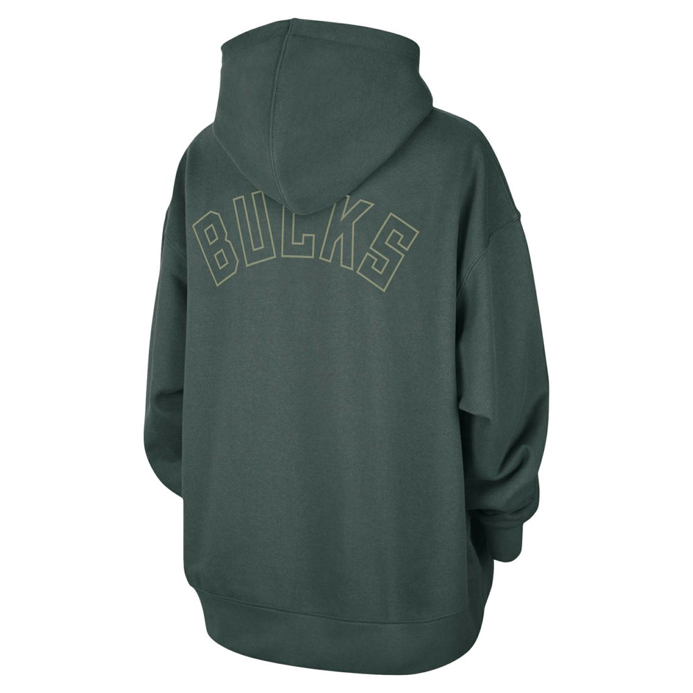 Milwaukee Bucks Jordan Brand Women's Courtside Statement Edition Oversize Pullover Hoodie - Green cheap