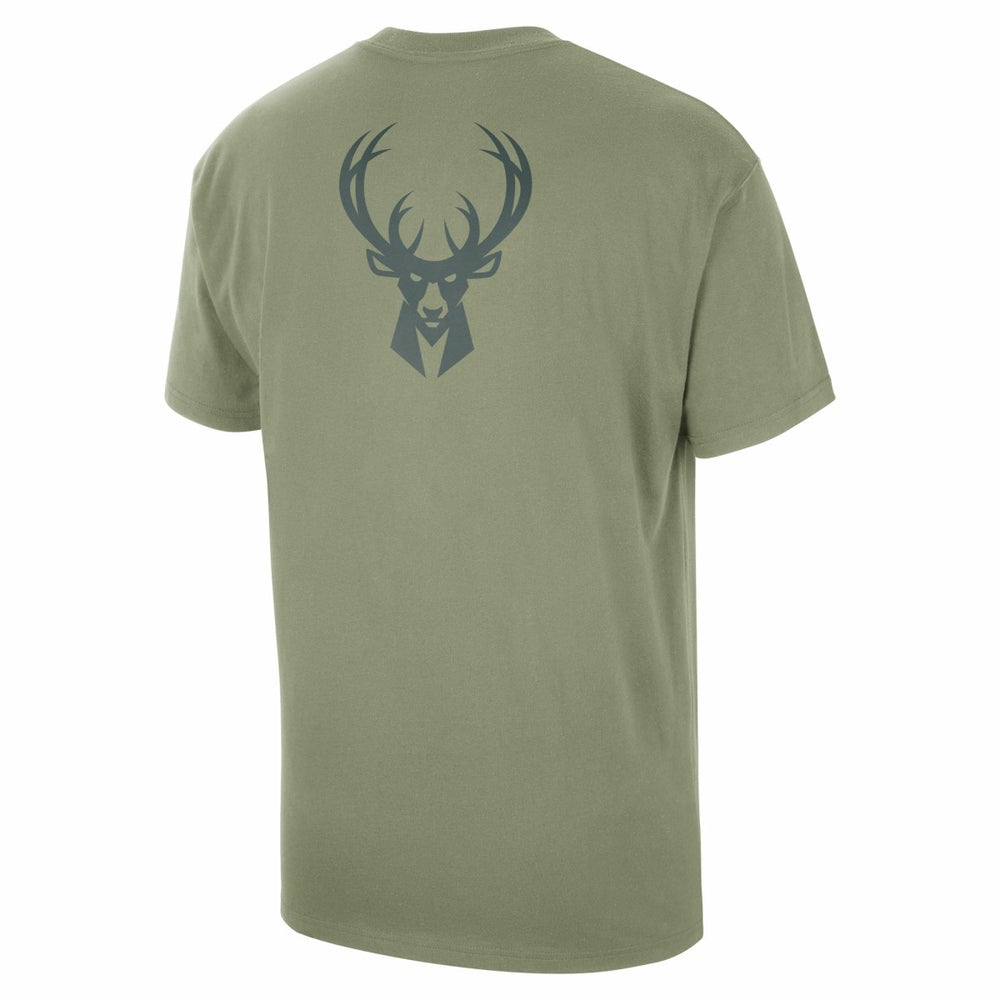 Milwaukee Bucks Jordan Brand Statement Edition Jumpman Flight Heavyweight T-Shirt - Green on sale