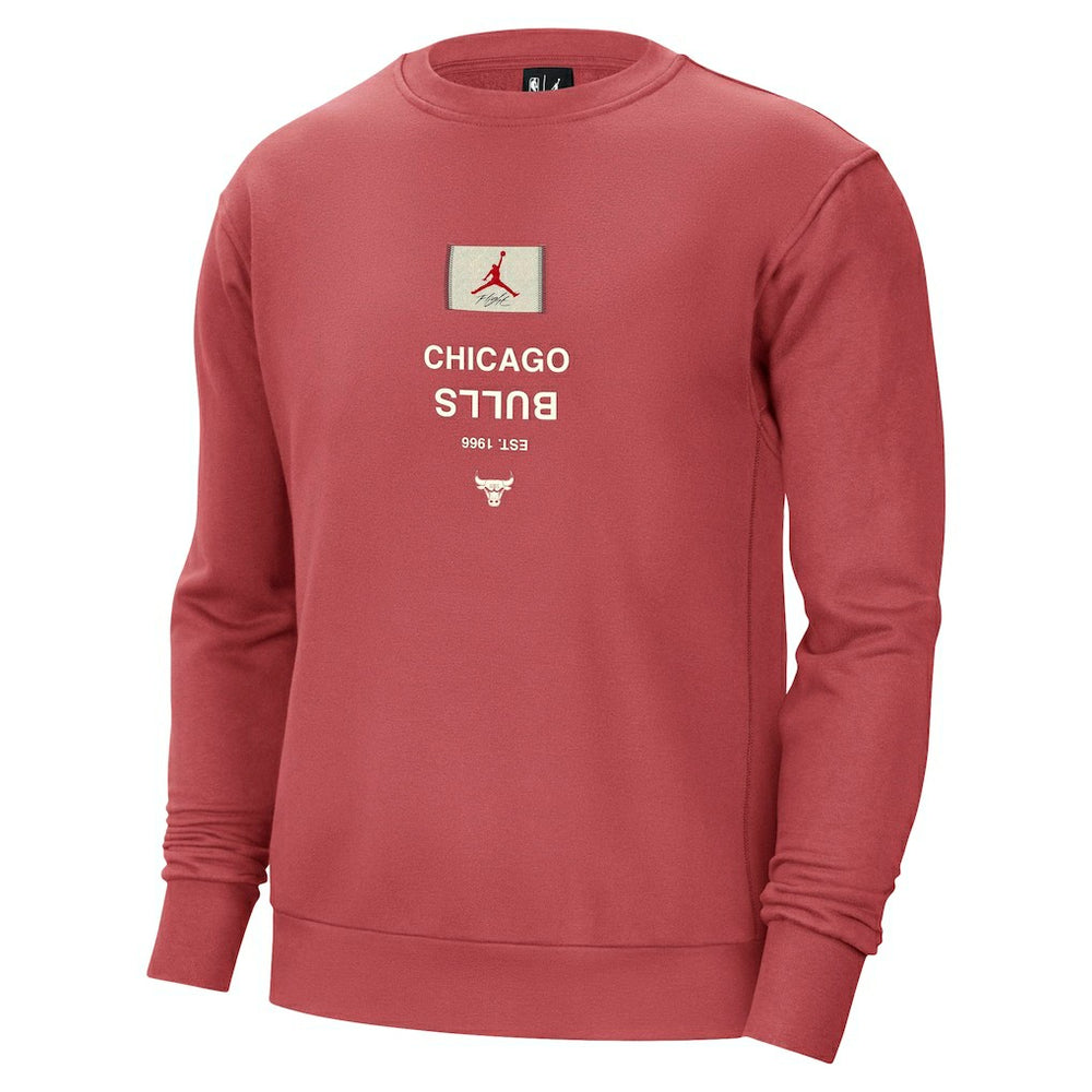 Chicago Bulls Jordan Brand Courtside Statement Edition Heavyweight Pullover Sweatshirt - Red discount