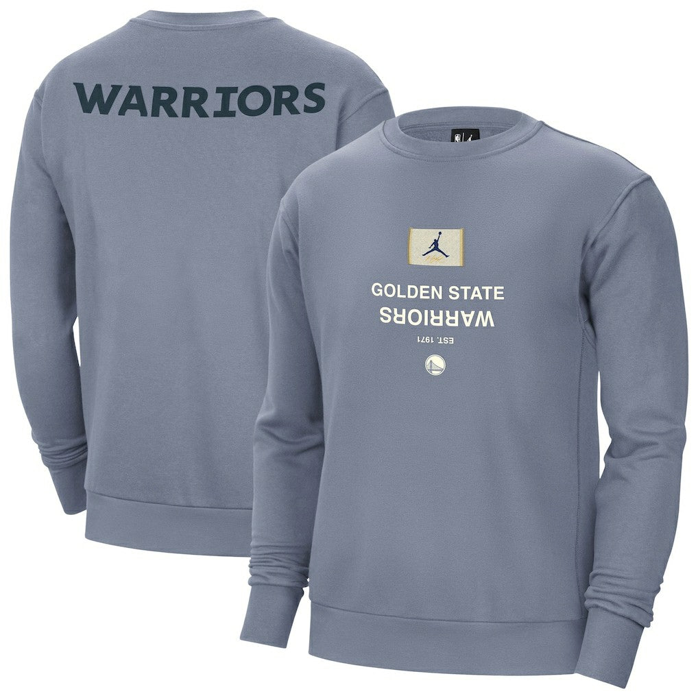 Golden State Warriors Jordan Brand Courtside Statement Edition Heavyweight Pullover Sweatshirt sale - Blue outlet
