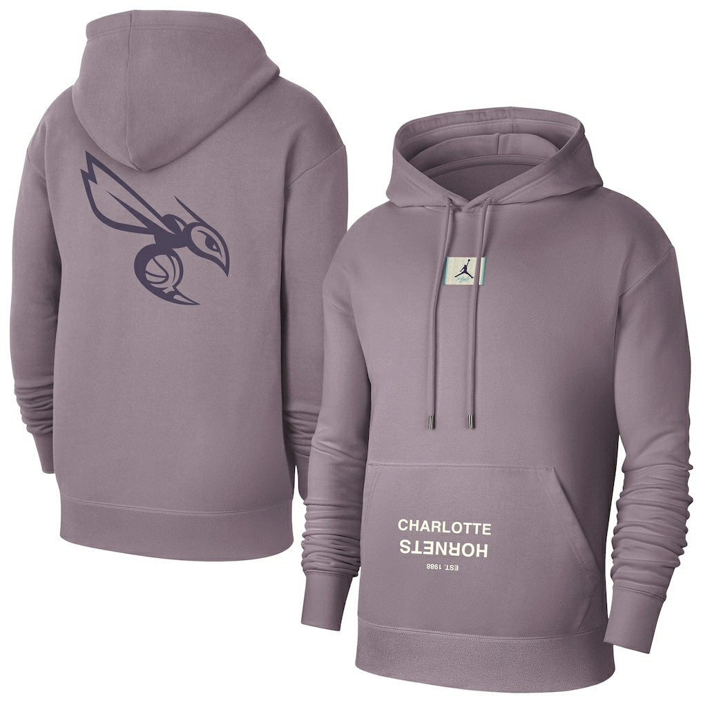 Charlotte Hornets Jordan Brand Courtside Statement Edition Pullover Hoodie - Purple cheap